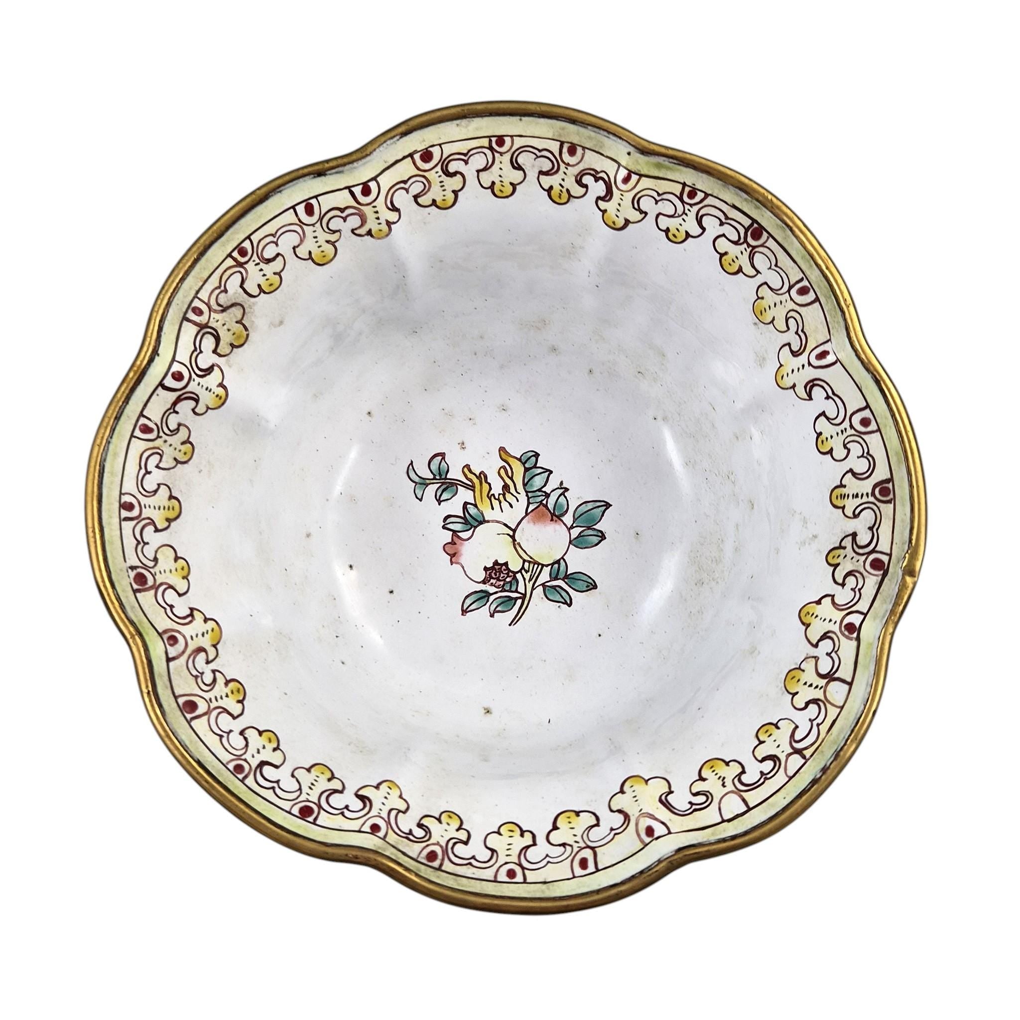 Chinese Canton Famille Noire Enamel-on-Copper Export Bowl, c. 1885-1905
