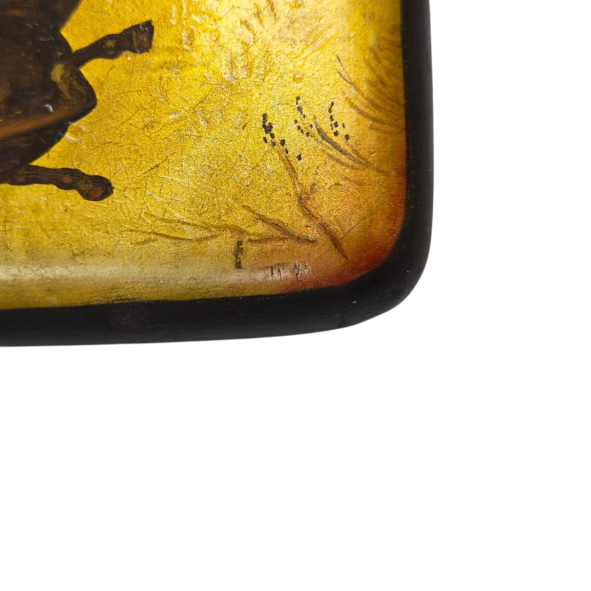 Russian Vishnyakov Attributed Papier-Mâché Lacquer Cigarette Case, c.1850-1870