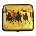 Russian Vishnyakov Attributed Papier-Mâché Lacquer Cigarette Case, c.1850-1870