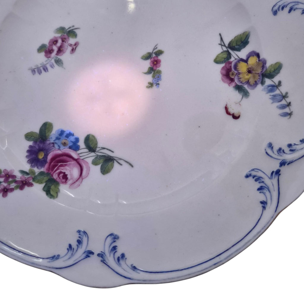 Sèvres Soft-Paste Porcelain Plate by Ambroise Michel, 1777