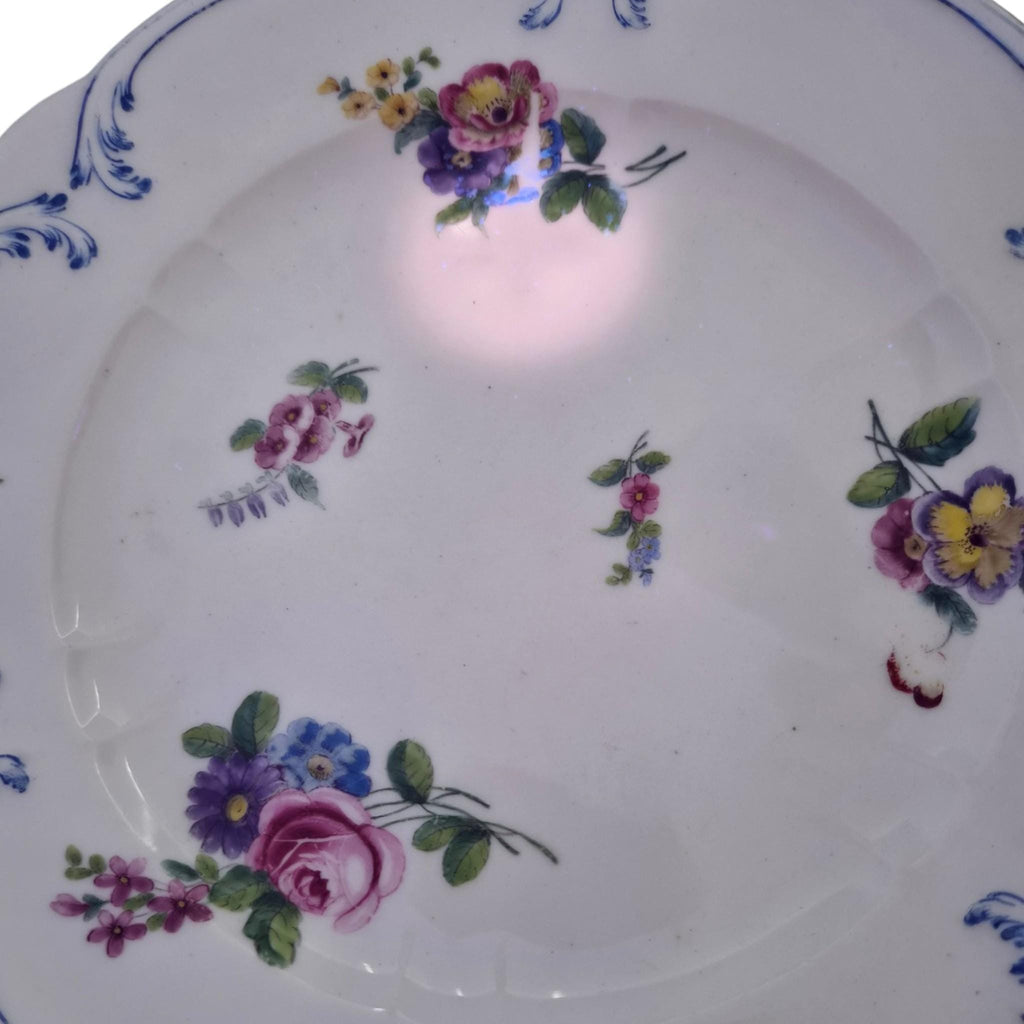 Sèvres Soft-Paste Porcelain Plate by Ambroise Michel, 1777