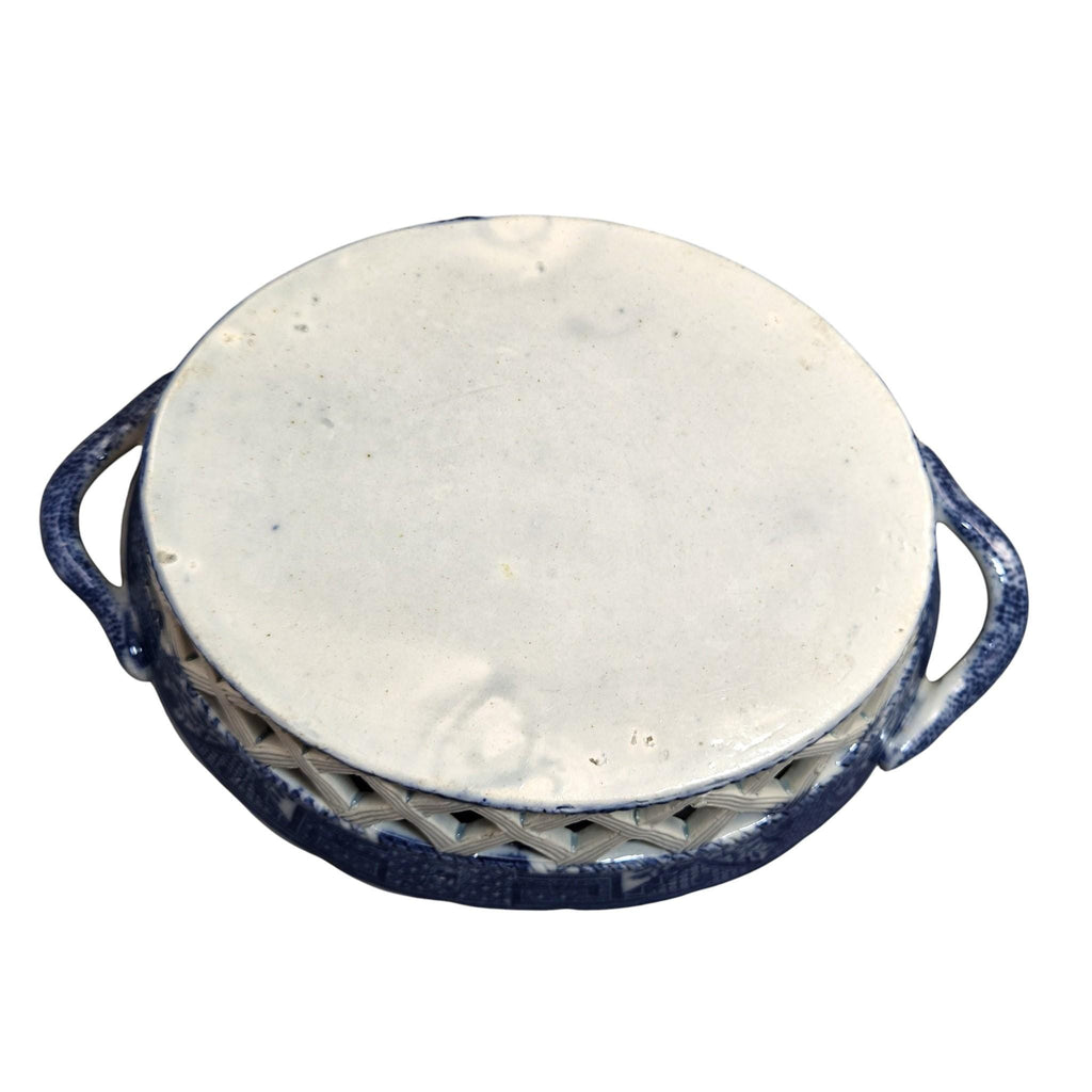 Spode Regency Reticulated Chestnut Basket, Long Bridge Pattern, c.1810–1815