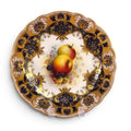 Royal Worcester Richard Sebright Hand Painted Cabinet Plate 1936 Cobalt & Gold