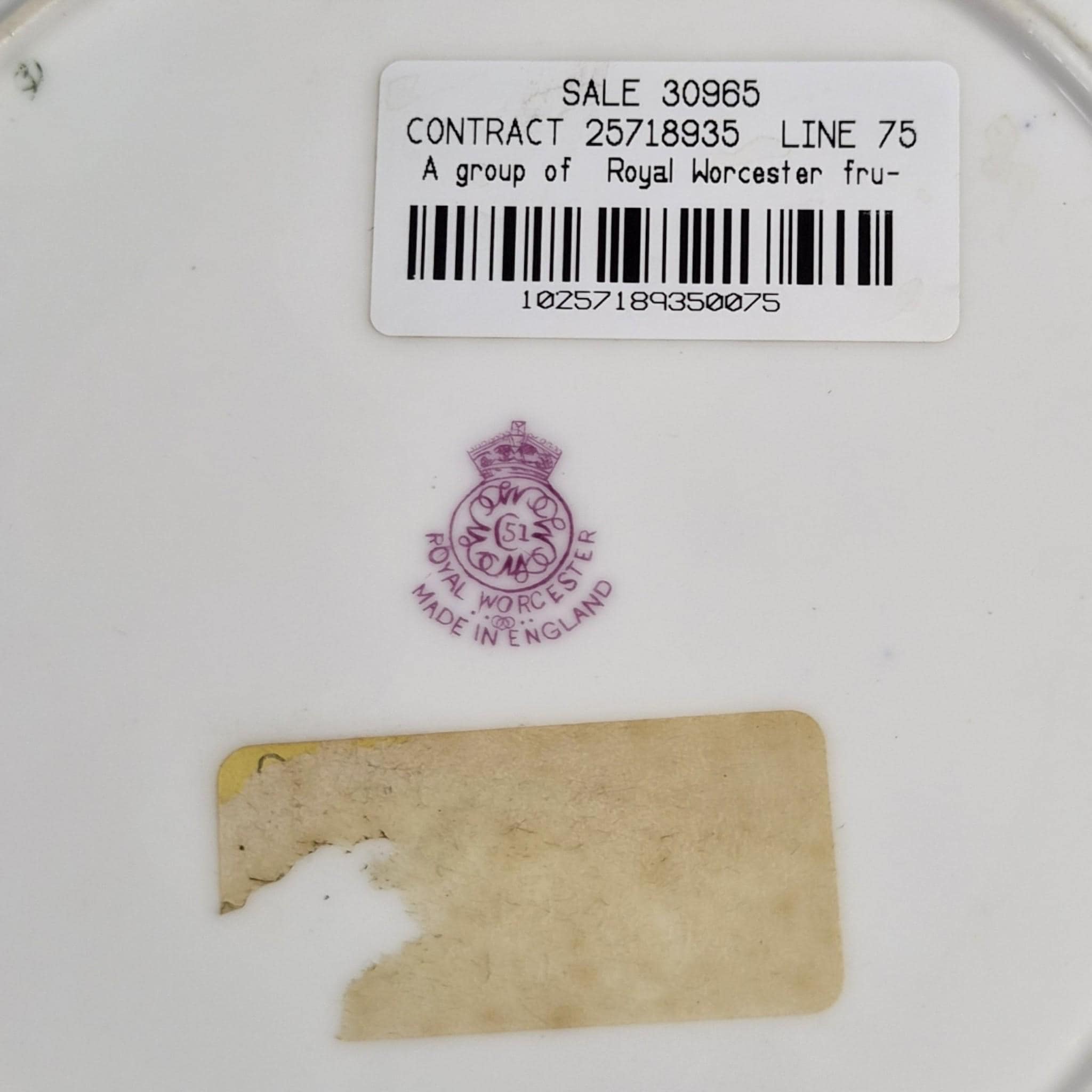 Royal Worcester Richard Sebright Hand Painted Cabinet Plate 1936 Cobalt & Gold