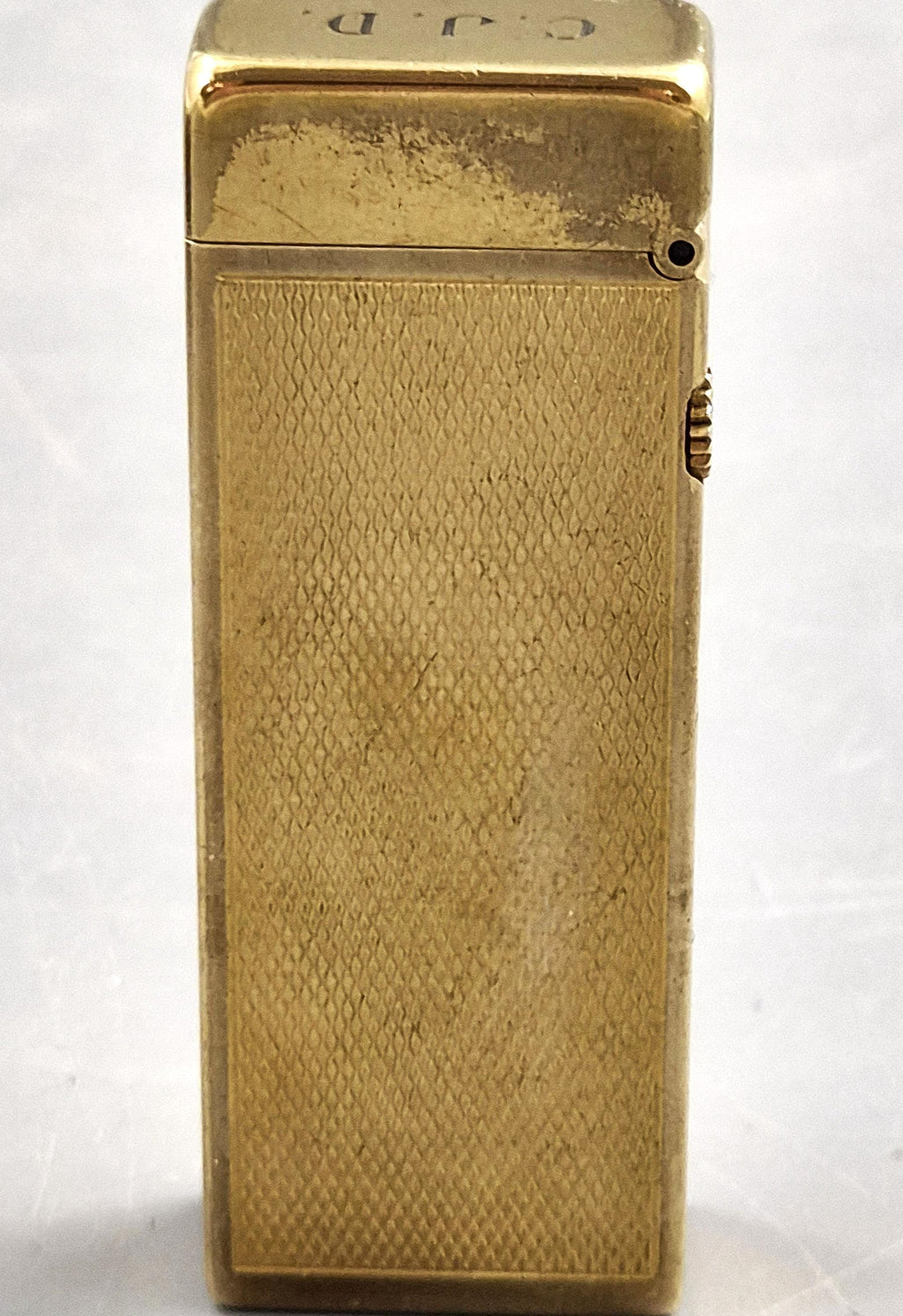 1967 Vintage Dunhill Rollagas Gold Plated Lighter Barley Pattern Blair Atholl Golf Club Boxed Collectible