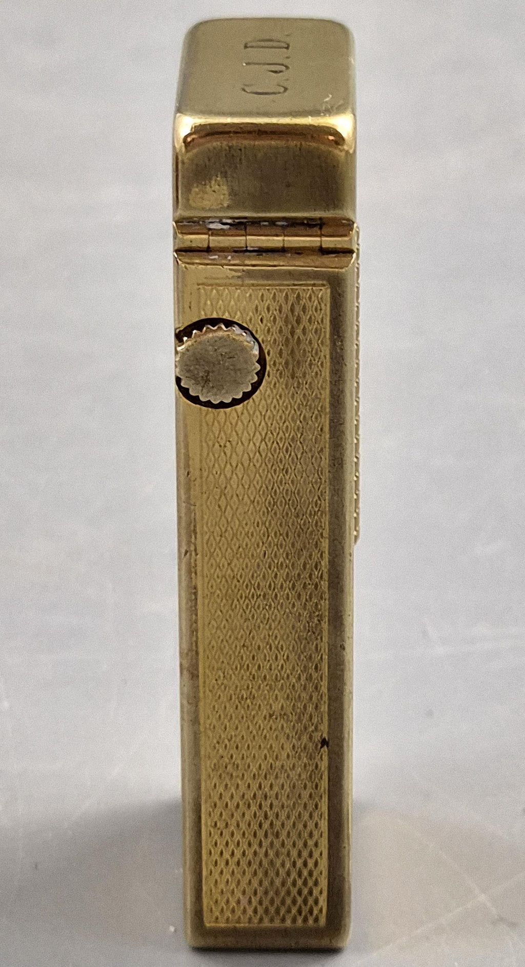 1967 Vintage Dunhill Rollagas Gold Plated Lighter Barley Pattern Blair Atholl Golf Club Boxed Collectible