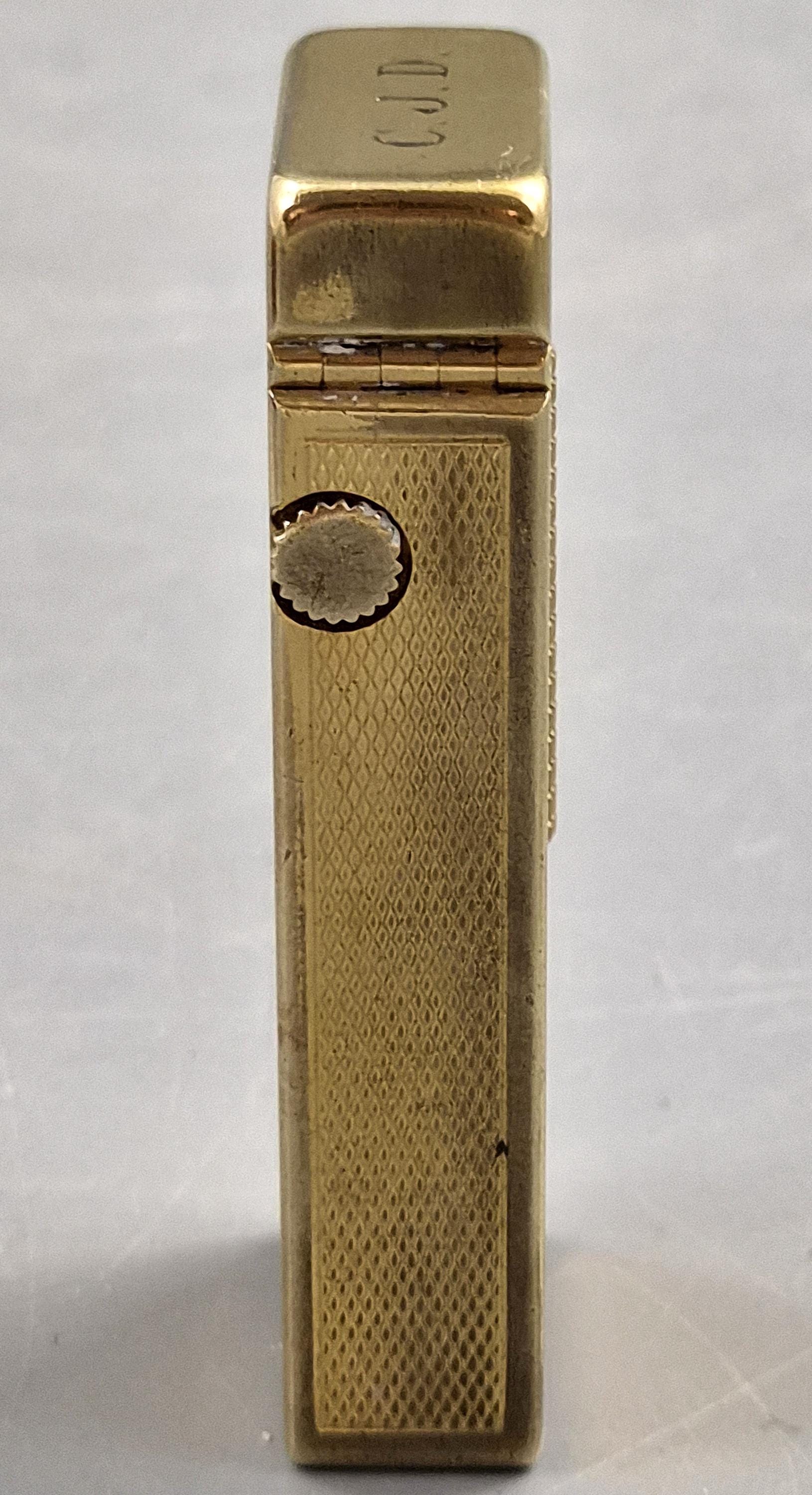 1967 Vintage Dunhill Rollagas Gold Plated Lighter Barley Pattern Blair Atholl Golf Club Boxed Collectible