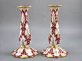 Ridgway, Pair of Porcelain Foliage Candlesticks, Pattern 1070, c.1825–1830
